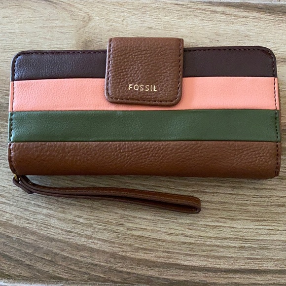 Fossil Handbags - Fossil madison zip around wallet light patchwork